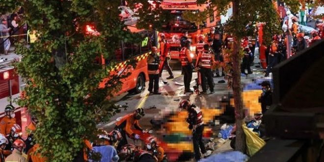 أزيد من 150 شخصا يلقون حتفهم خلال حادث تدافع في احتفالات “هالوين”.